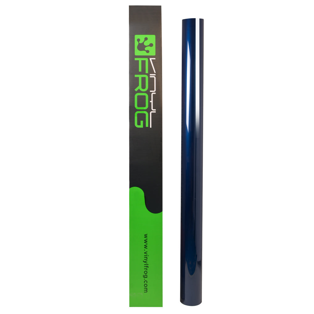 Glossy Metallic Beacon Blue Vinyl Wrap