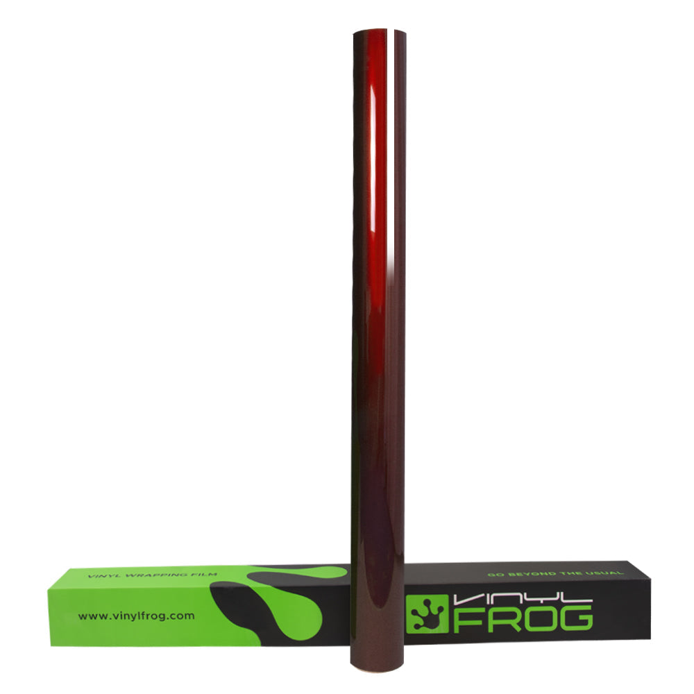 Glossy Metallic Rufous Red Vinyl Wrap