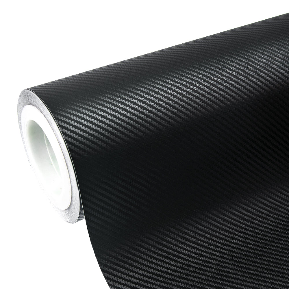 Classic Black Carbon Fiber Vinyl Wrap