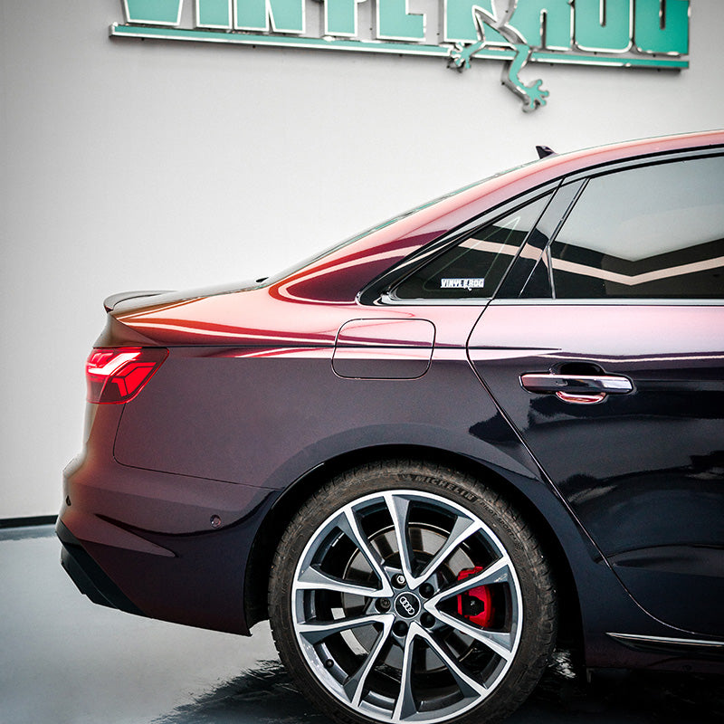 Rainbow Drift Black Red Vinyl Wrap