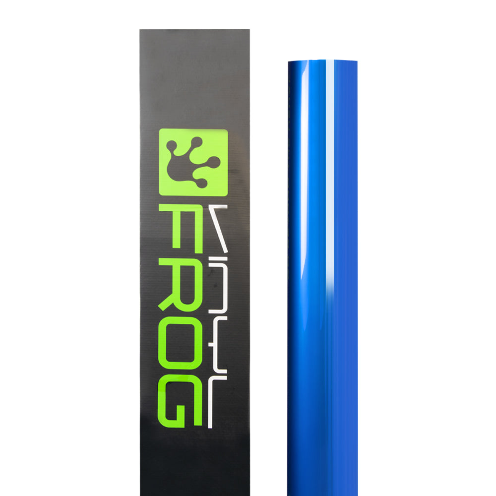 Glossy Metallic Azure Blue Vinyl Wrap
