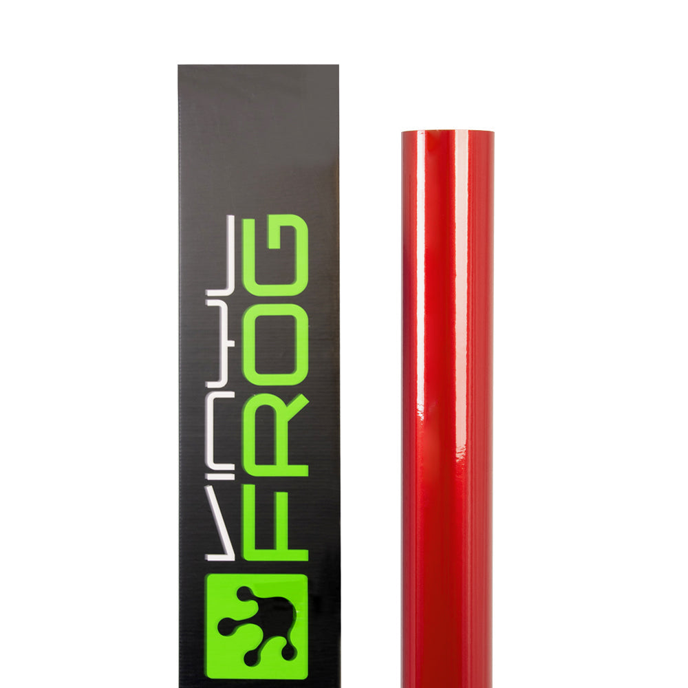 Glossy Metallic Crystal Red Vinyl Wrap