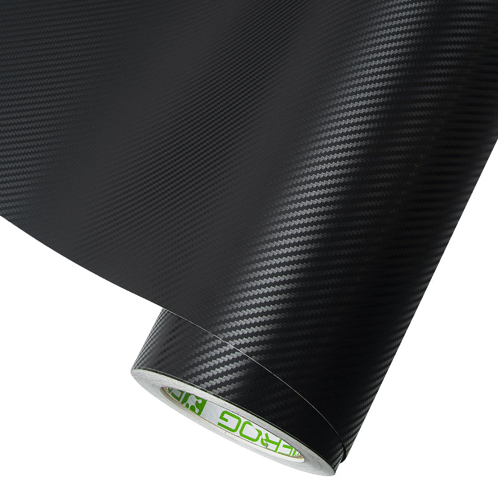 Classic Black Carbon Fiber Vinyl Wrap