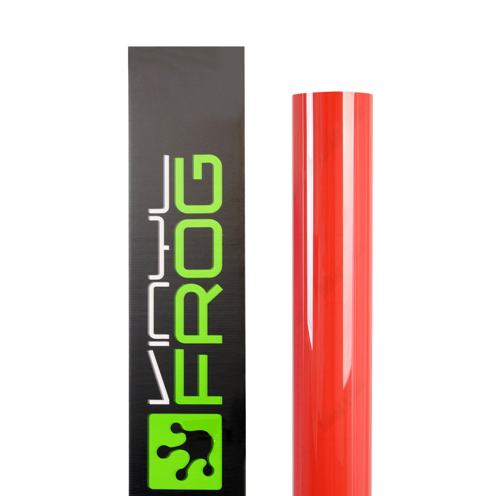 High Glossy Reddish Orange Vinyl Wrap