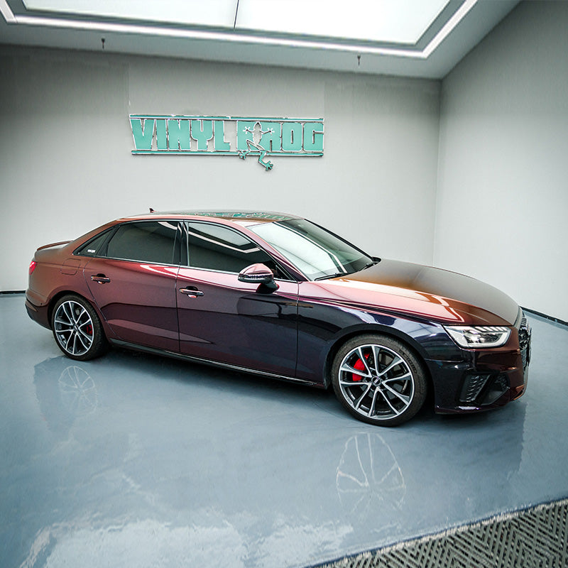Rainbow Drift Black Red Vinyl Wrap