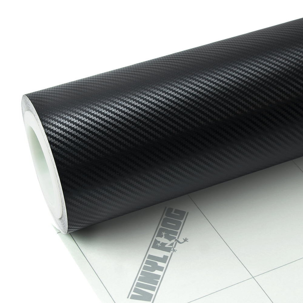 Classic Black Carbon Fiber Vinyl Wrap