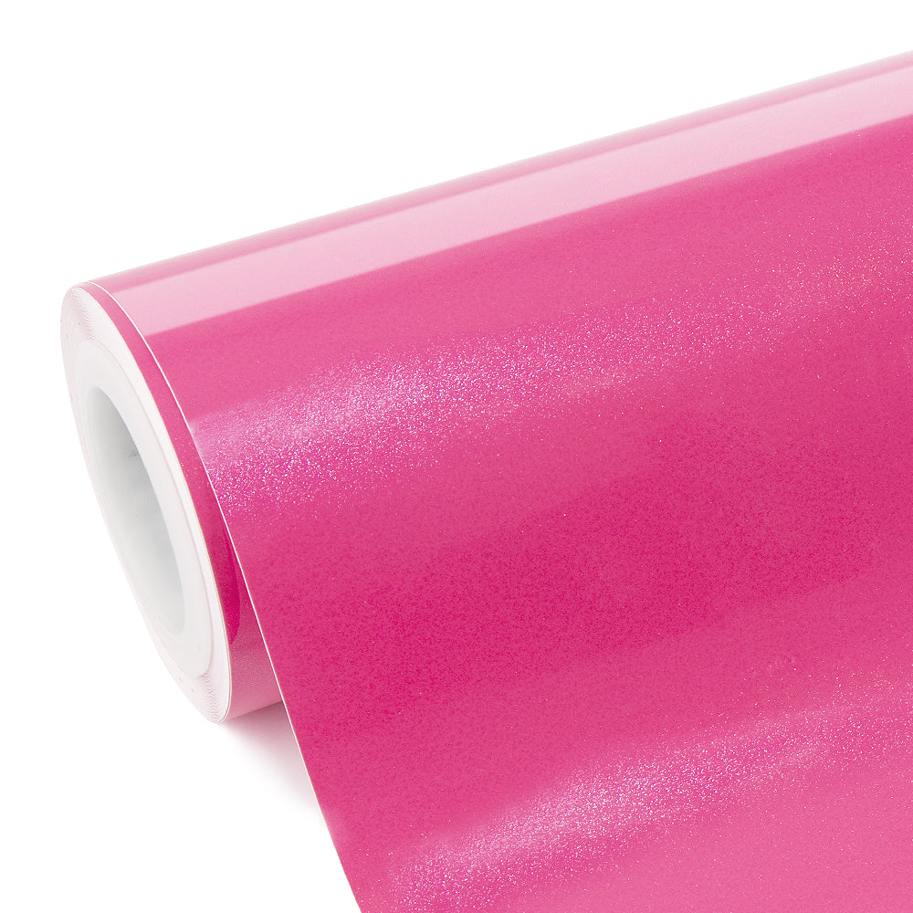 Glitter Metallic Diamond Pink Vinyl Wrap