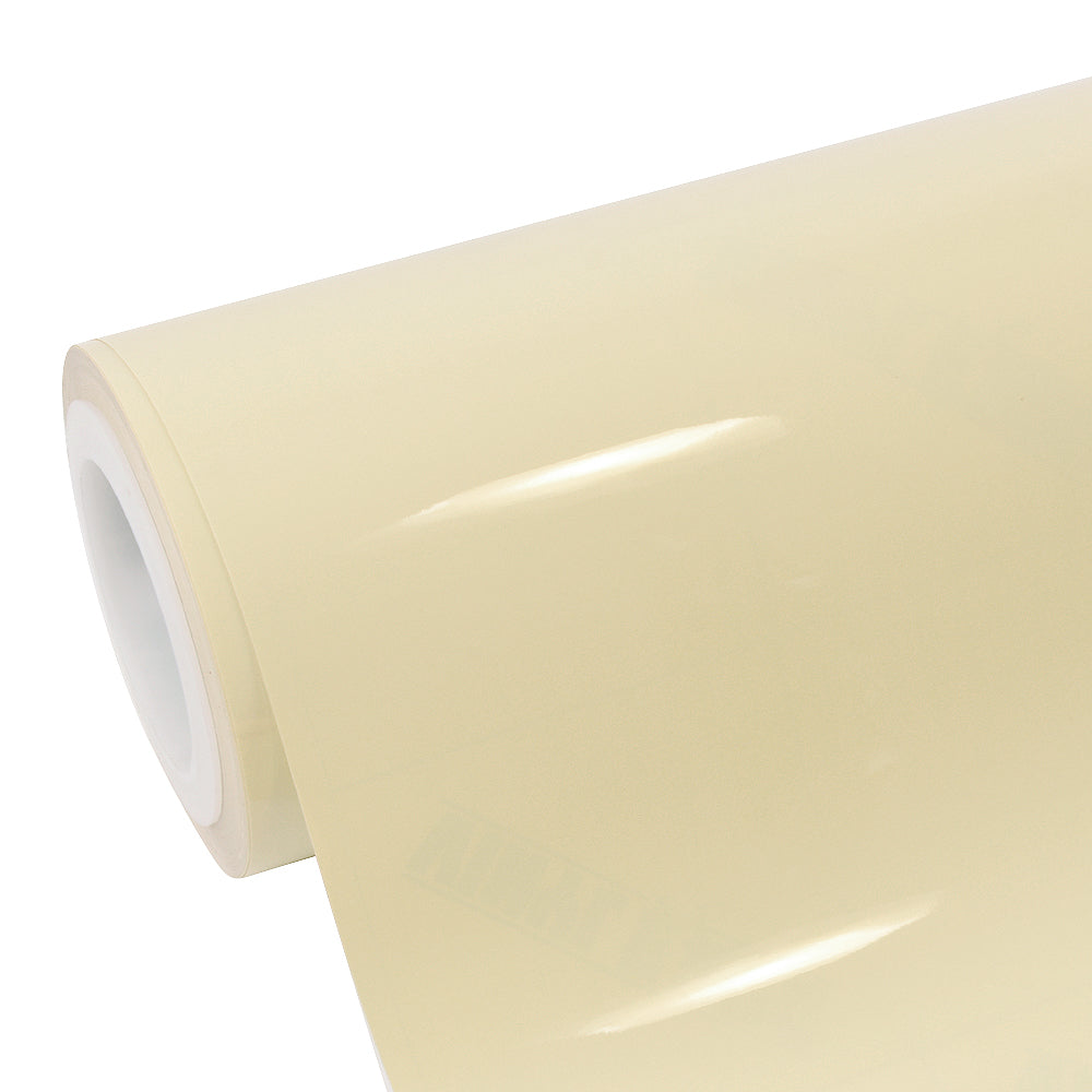 Super Glossy Cream Vinyl wrap.