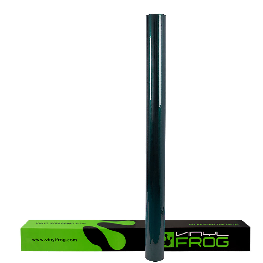 Glossy Metallic British Racing Green Vinyl Wrap