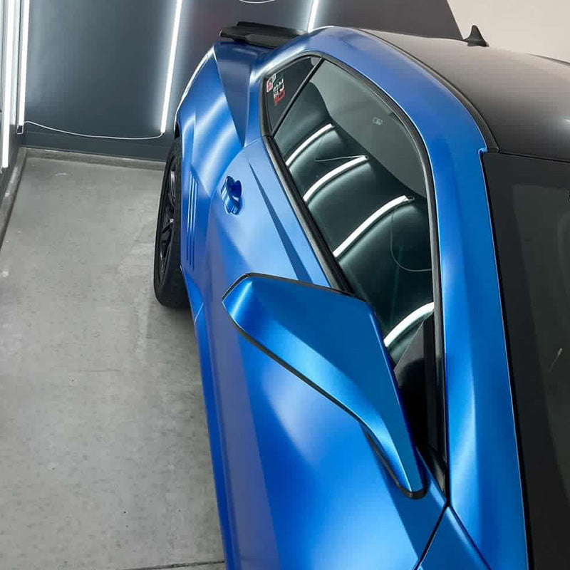 Matte Metallic Pearl Blue Vinyl Wrap