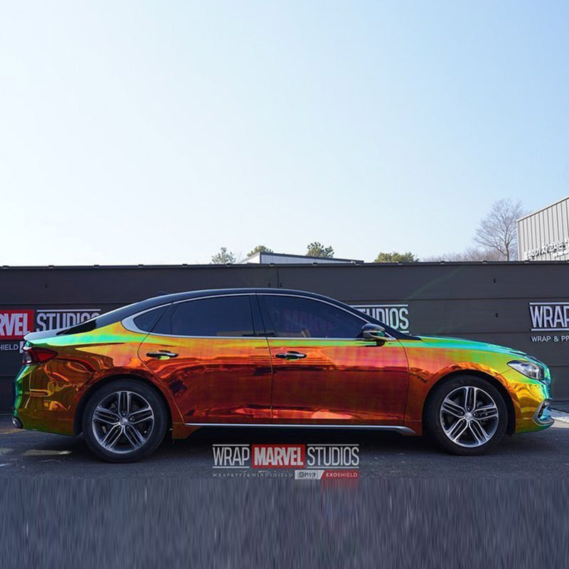 Opal Chrome Black Vinyl Wrap