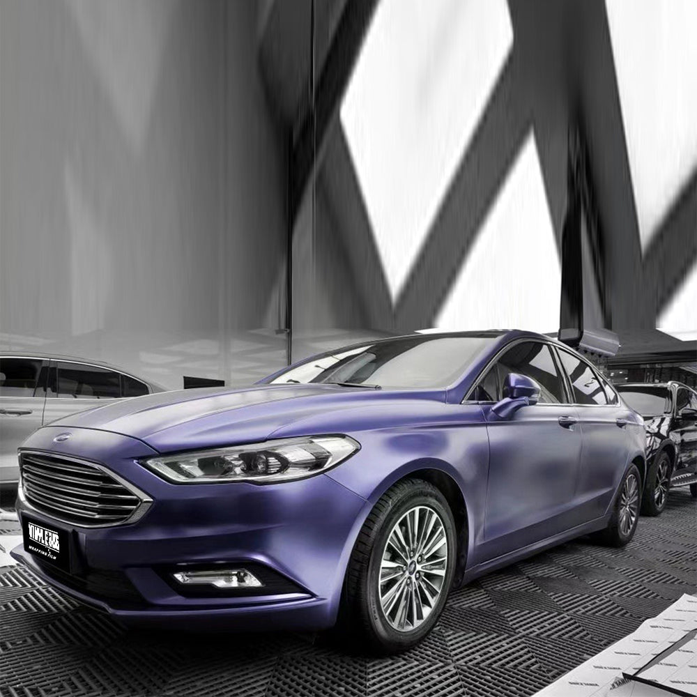 Matte Metallic Oxford Blue Vinyl Wrap
