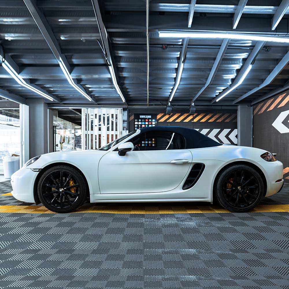 Matte White Blue.