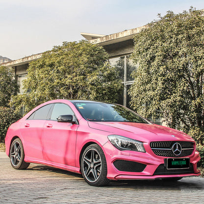 Glitter Metallic Diamond Pink Vinyl Wrap