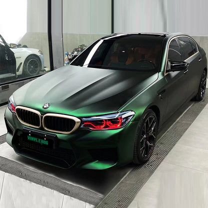 Satin Chrome Silk Green Vinyl Wrap