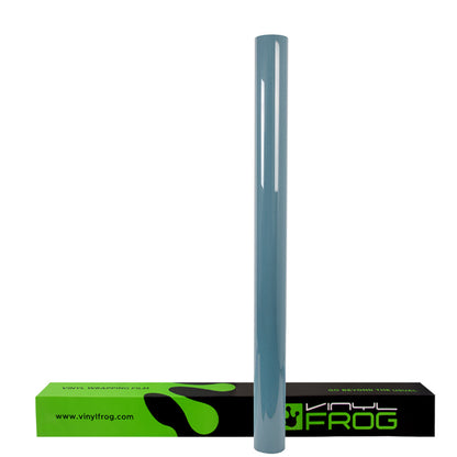 Super Glossy Air Force Blue Vinyl Frog