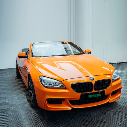 Candy Metallic Neon Orange Vinyl Wrap.
