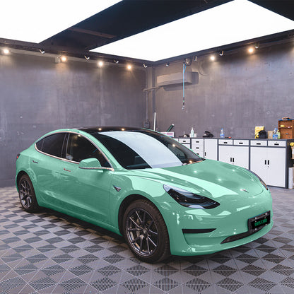 Super Glossy Paris Green Vinyl Wrap