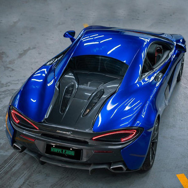 Glossy Metallic Deep Blue Vinyl Wrap