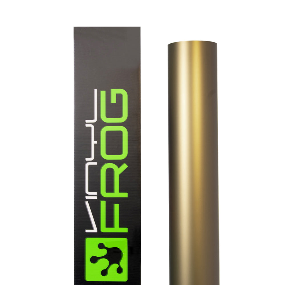Satin Chrome Silk Champagne Gold Vinyl Wrap