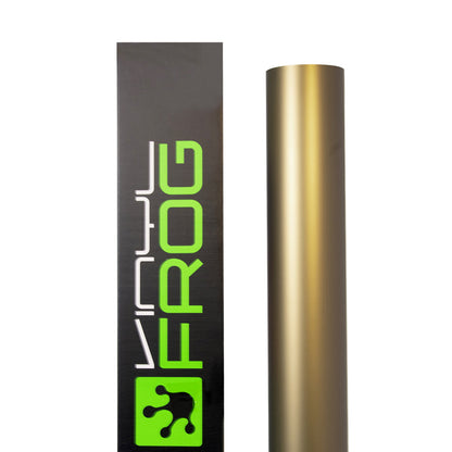 Satin Chrome Silk Champagne Gold Vinyl Wrap