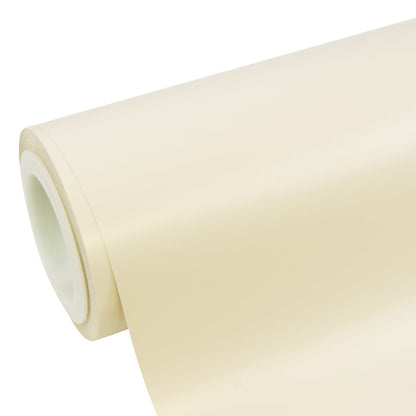 Satin Chrome Silk Ivory White Vinyl Wrap