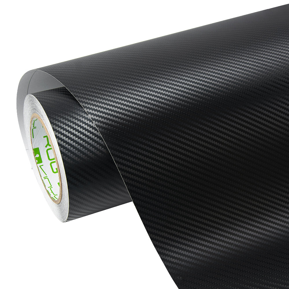 Classic Black Carbon Fiber Vinyl Wrap
