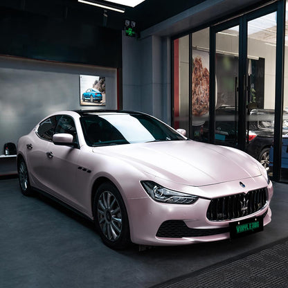 Matte Metallic Pearl Baby Pink Vinyl Wrap