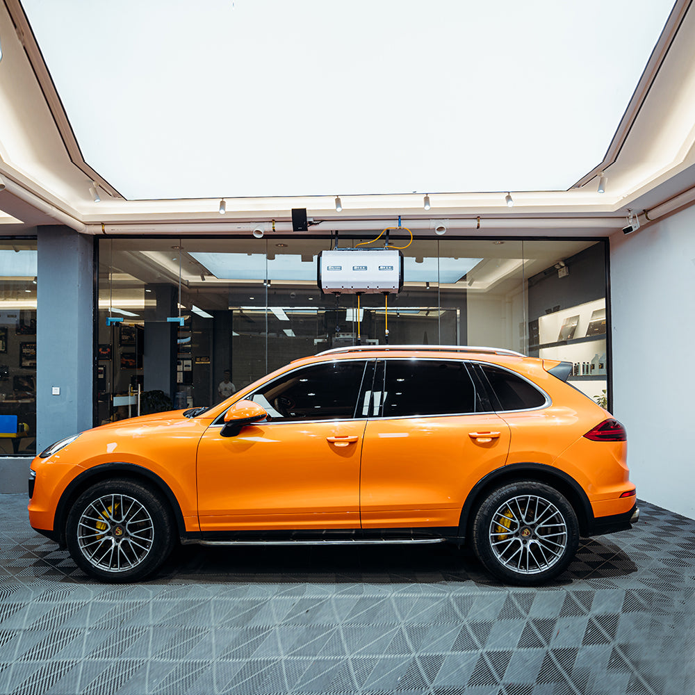 Candy Metallic Neon Orange Vinyl Wrap.