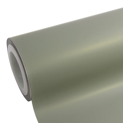 Satin Chrome Silk Khaki Green Vinyl Wrap