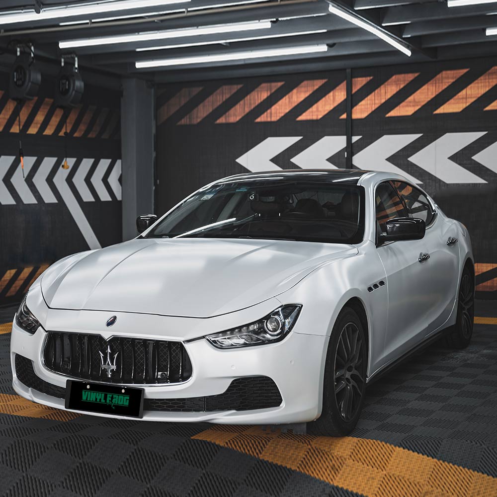 Matte Metallic Pearl White.
