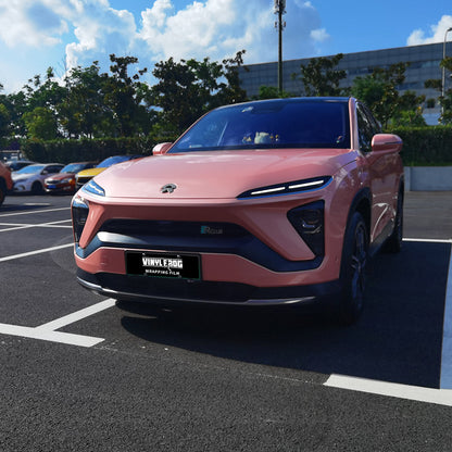 Super Glossy Taycan Pink Vinyl Wrap