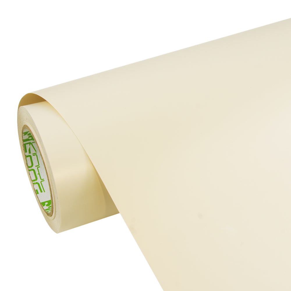 Satin Chrome Silk Ivory White Vinyl Wrap
