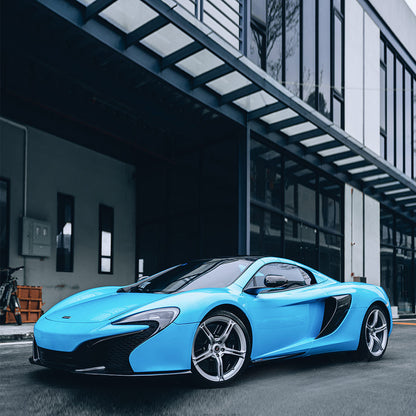 High Glossy  Sky Blue Vinyl Wrap