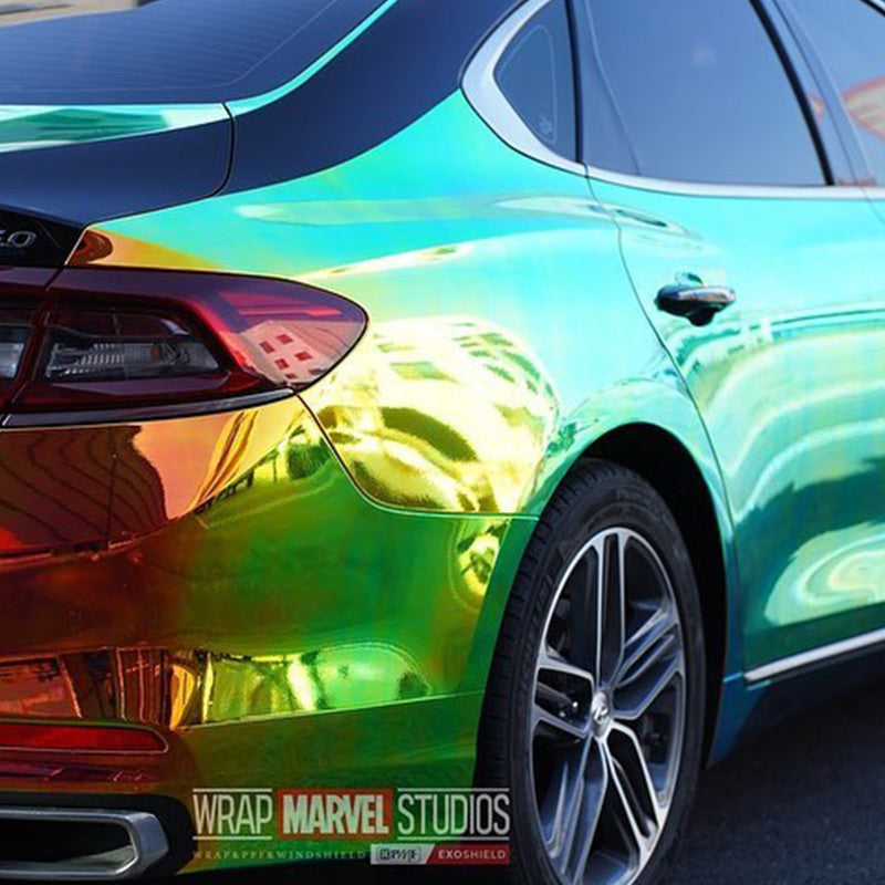 Opal Chrome Black Vinyl Wrap