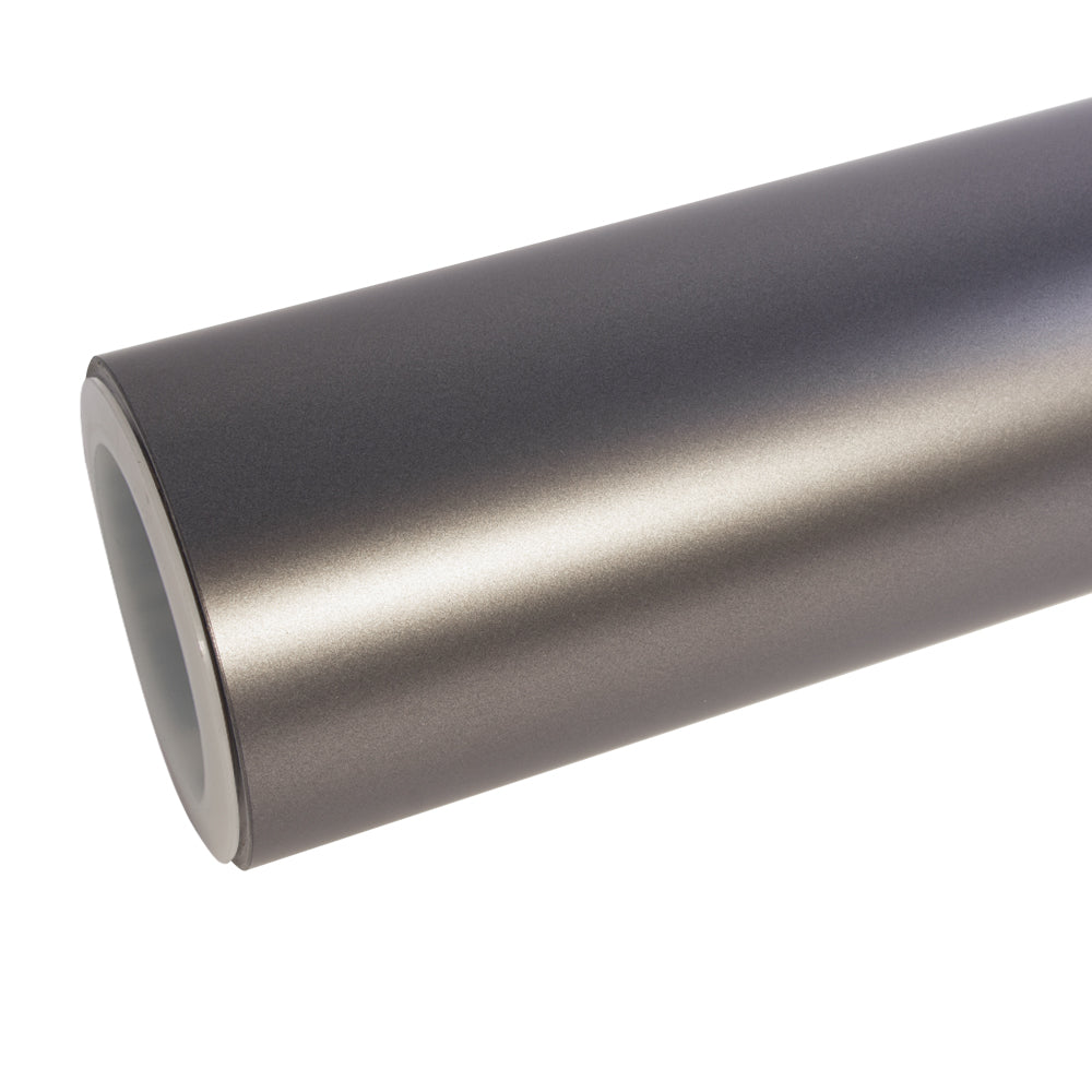 Satin Chrome Metallic Gray Vinyl Wrap