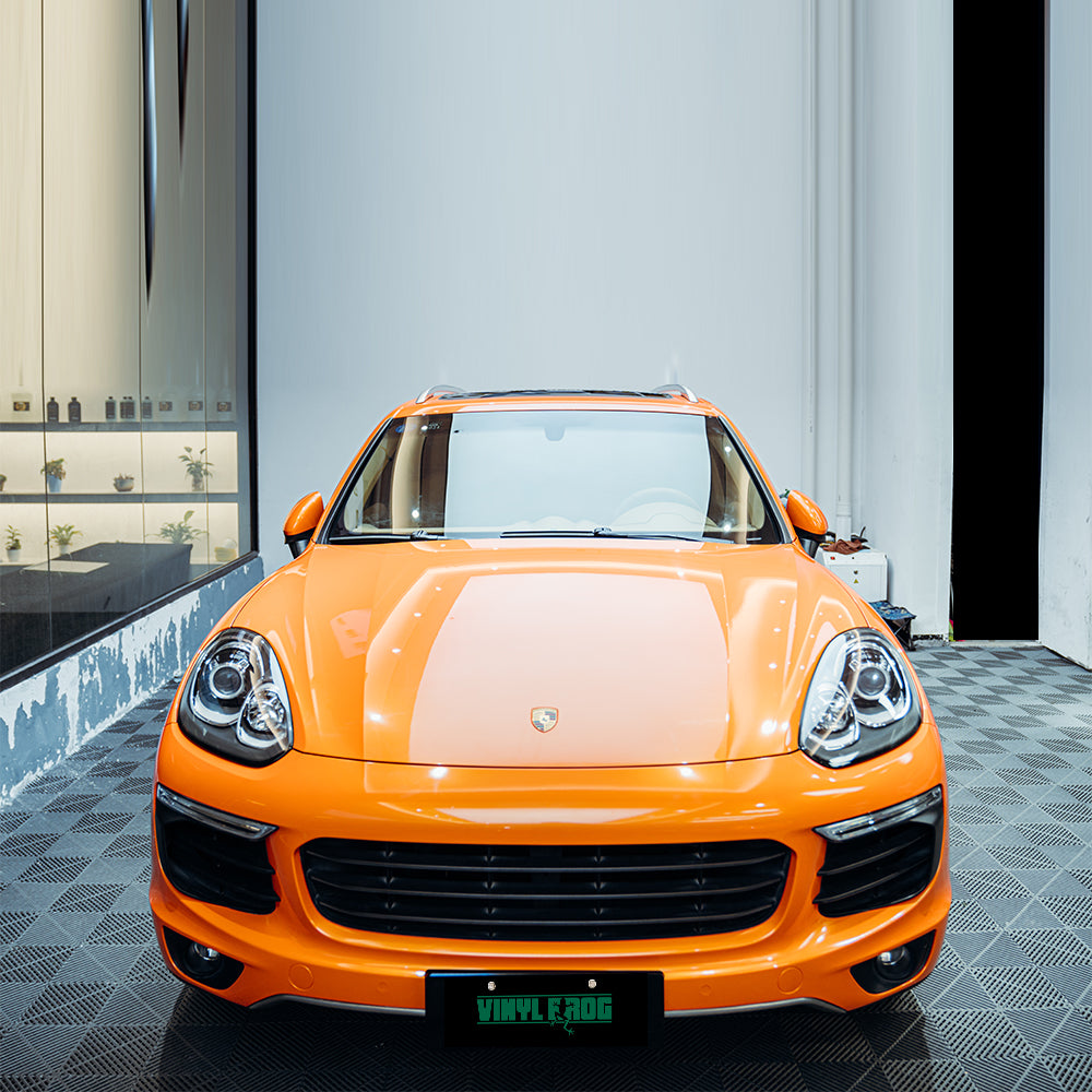 Candy Metallic Neon Orange Vinyl Wrap.