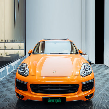 Candy Metallic Neon Orange Vinyl Wrap.