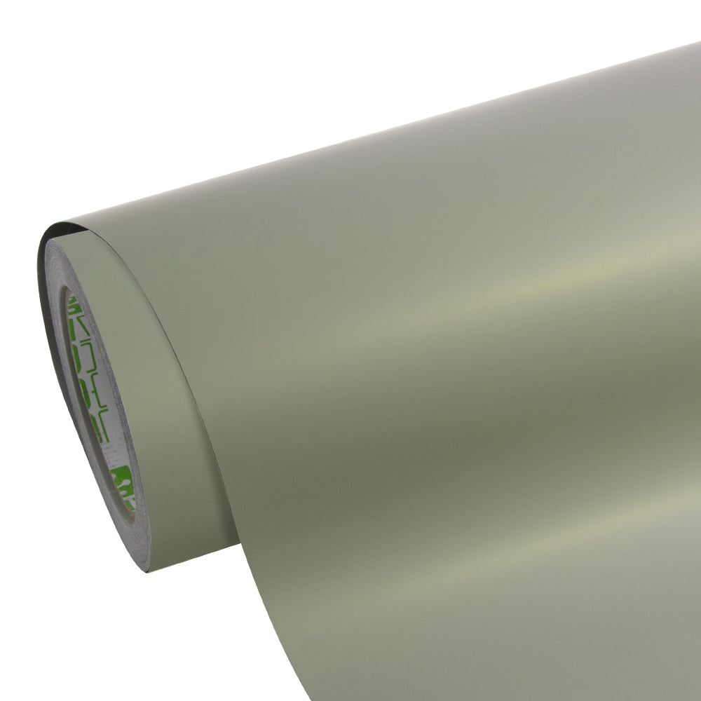 Satin Chrome Silk Khaki Green Vinyl Wrap