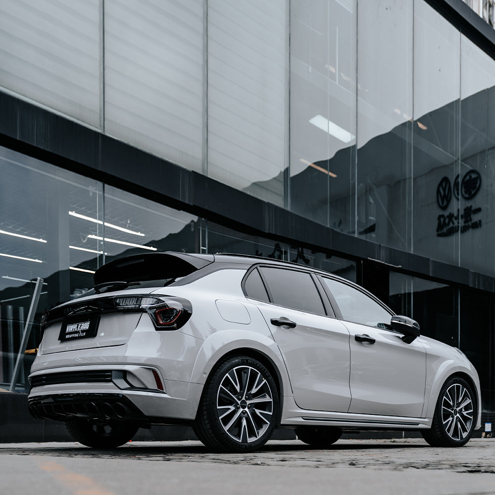 High Glossy Bright Gray(Ash Gray) Vinyl Wrap