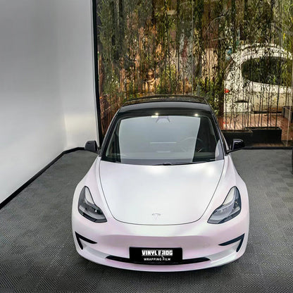 Glitter Metallic Matt Aurora White Vinyl Wrap