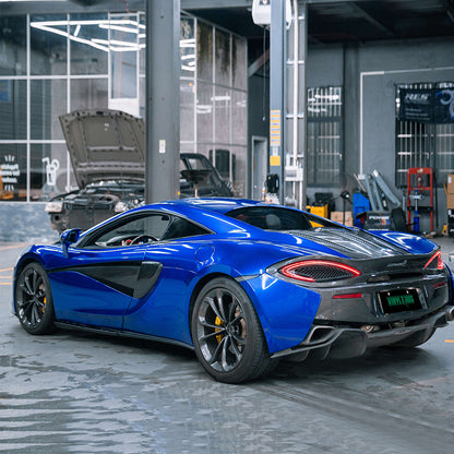 Glossy Metallic Deep Blue Vinyl Wrap
