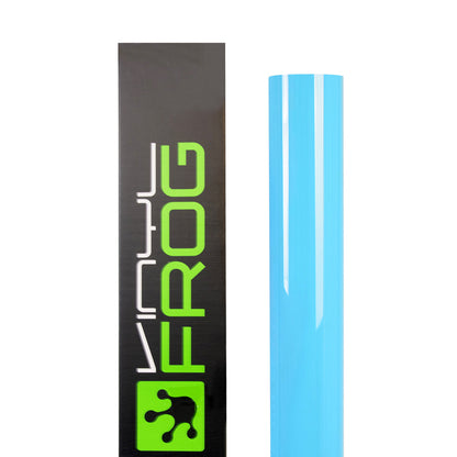 High Glossy  Sky Blue Vinyl Wrap