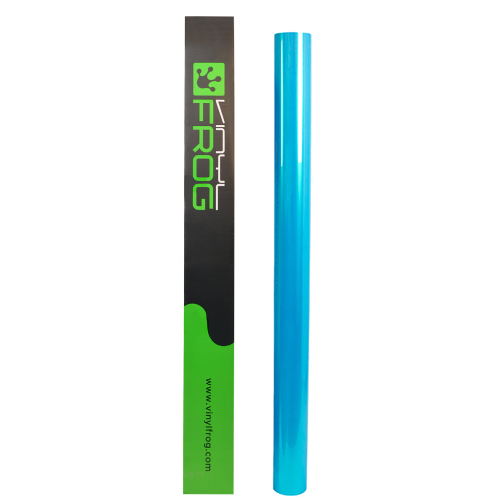 Candy Metallic Neon Light Blue Vinyl Wrap