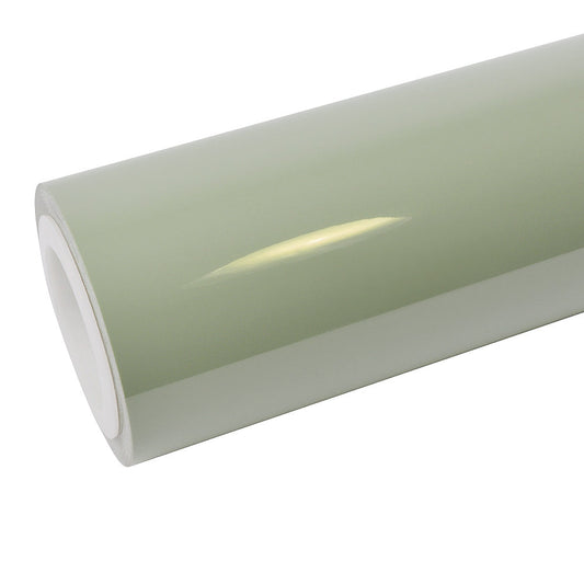 Super Glossy  Khaki Gray/ Pistachio Green Vinyl Wrap