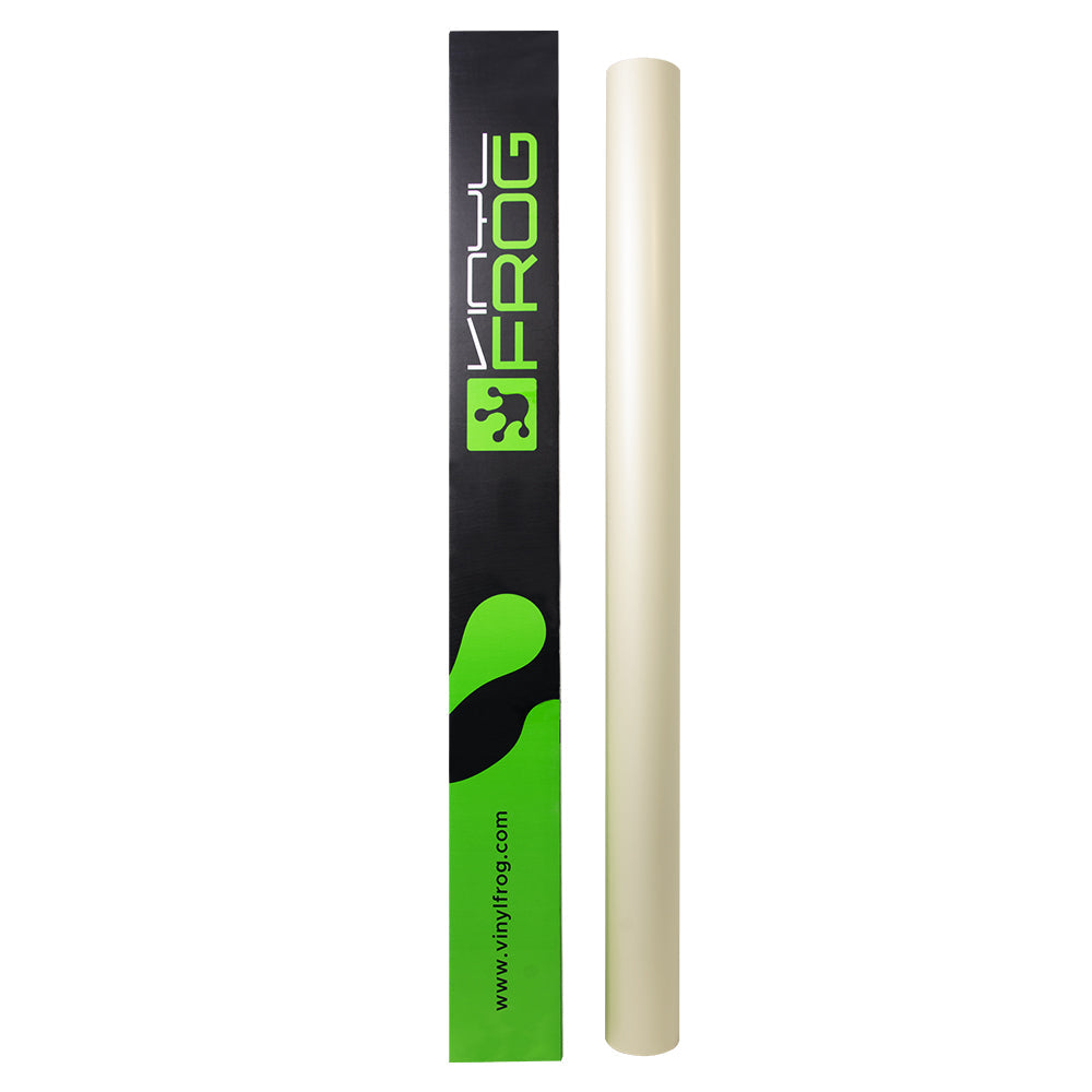 Satin Chrome Silk Ivory White Vinyl Wrap