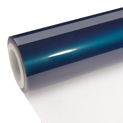 Glossy Metallic Beacon Blue Vinyl Wrap