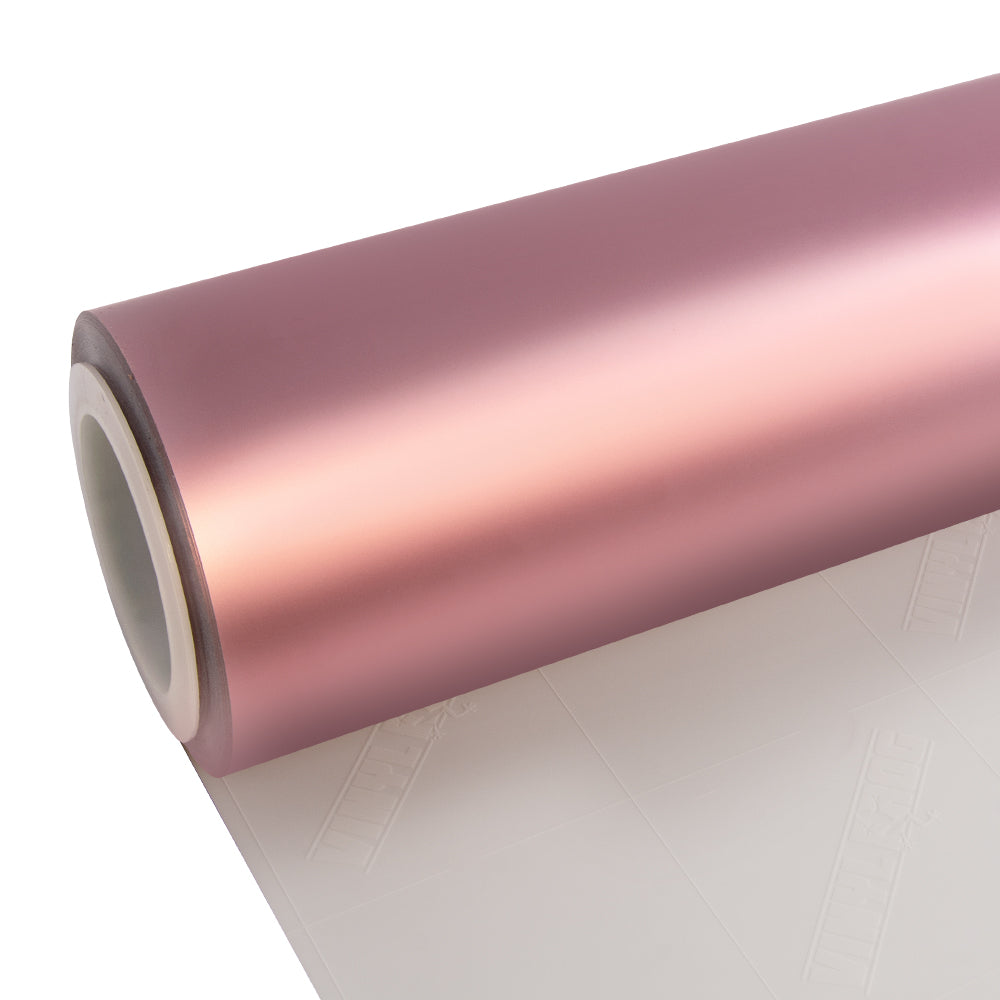 Satin Chrome Silk Rose Gold Vinyl Wrap