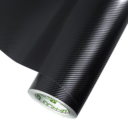 Spiral Black Carbon Fiber Vinyl Wrap