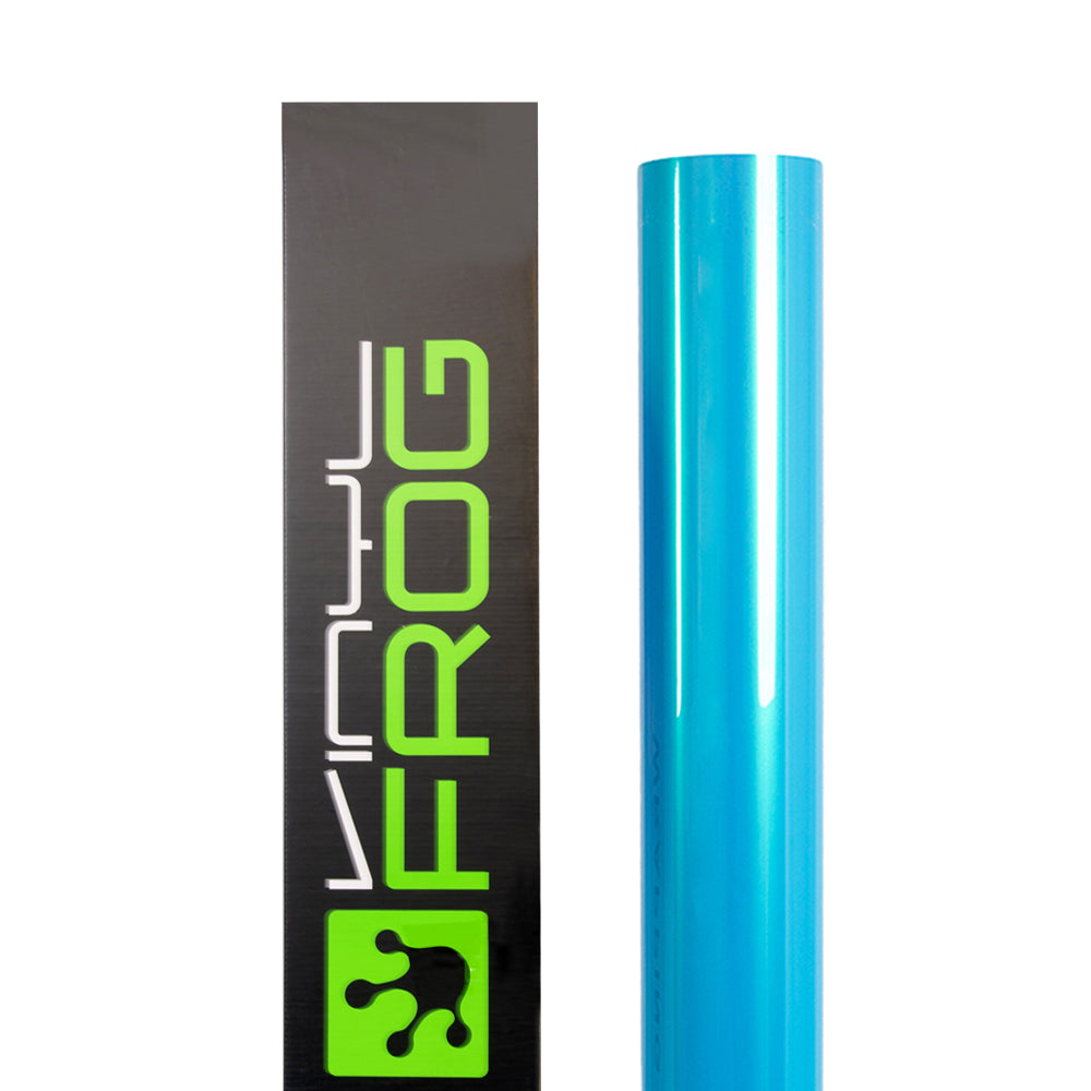 Candy Metallic Neon Light Blue Vinyl Wrap